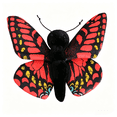 thumbnail image 1 of Realistic Butterfly Plush Doll - Simulated Butterfly Stuffed Animal Toy for Sofa Bedroom Decor Gift, 1 of 5