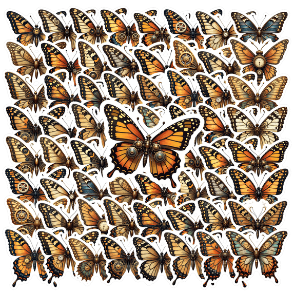 Realistic Butterfly Stickers, Waterproof Butterfly Sticker for Water Bottle Laptop Phone Cases Planner Skateboard Luggage Helmet Party Favor Decor, Ideal for Adults Teens Teacher Rewards