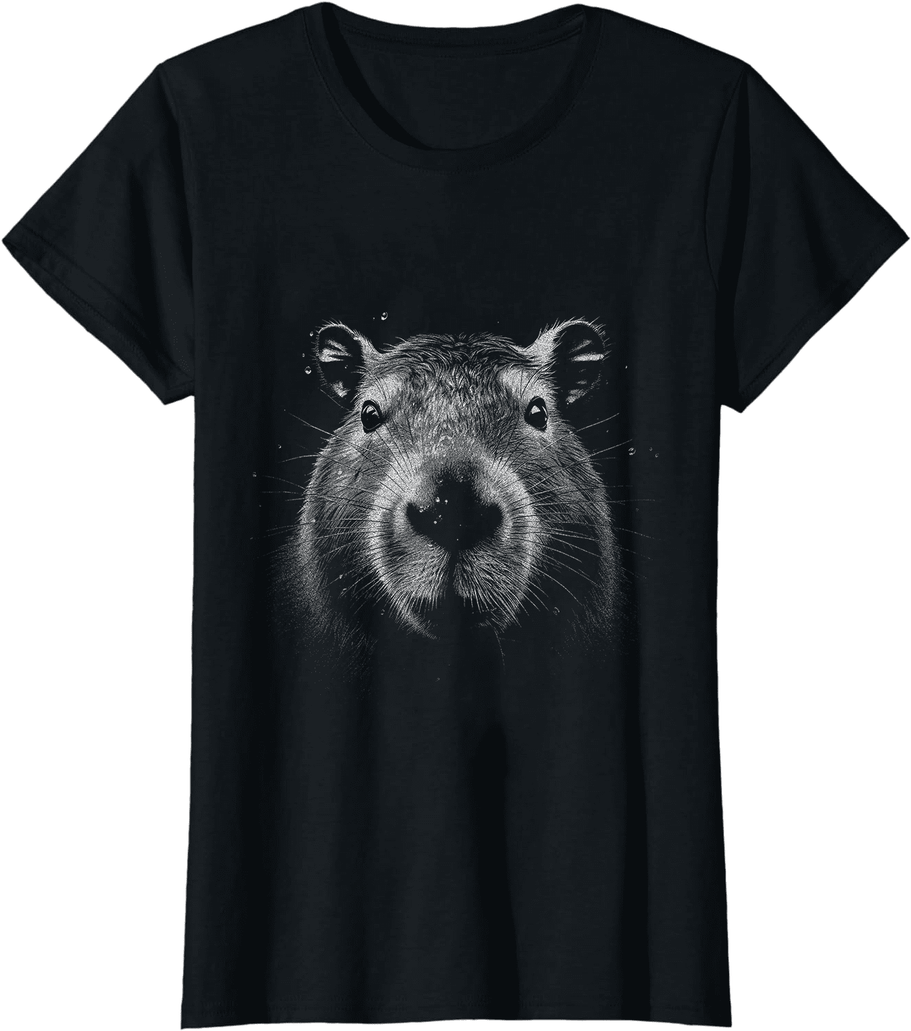 Realistic Capybara Face Giant Rodent Capybara Fan T-Shirt - Walmart.com