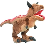 Realistic Carnotaurus Dinosaur Stuffed Animal Plush Toy, Lifelike Dinosau Animal Plushies, Simulation Animals Doll