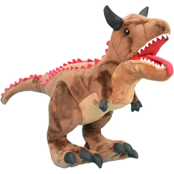 Realistic Carnotaurus Dinosaur Stuffed Animal Plush Toy, Lifelike Dinosau Animal Plushies, Simulation Animals Doll