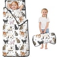 thumbnail image 1 of Realistic Cat Breed White Pattern Teens Toddler Nap Mat with Pillow, Sleeping Mat Bag for Preschool Daycare 59"x22", 1 of 6