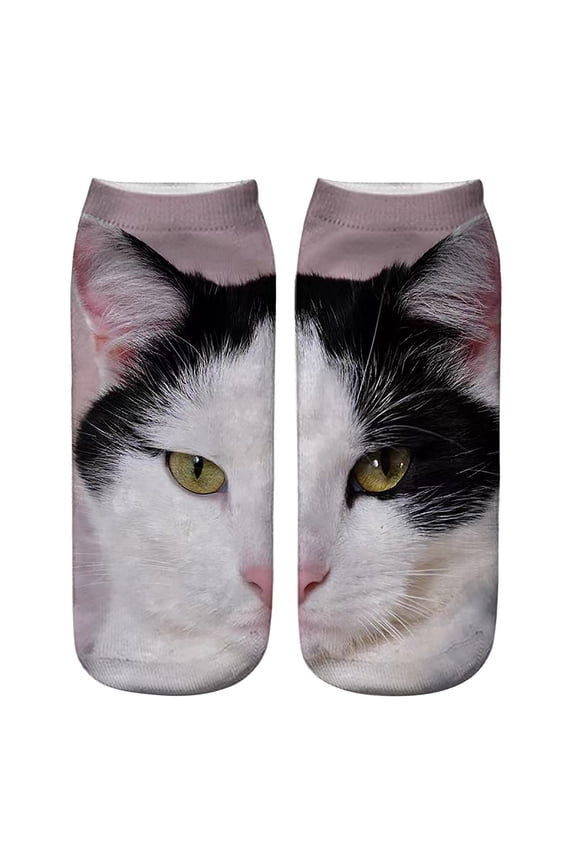 Realistic Cat Face Socks,Cat Socks For Cats, 3D Animal Sock,Animal Stockings, Novelty Animals Design for Women Men, Cat Lover