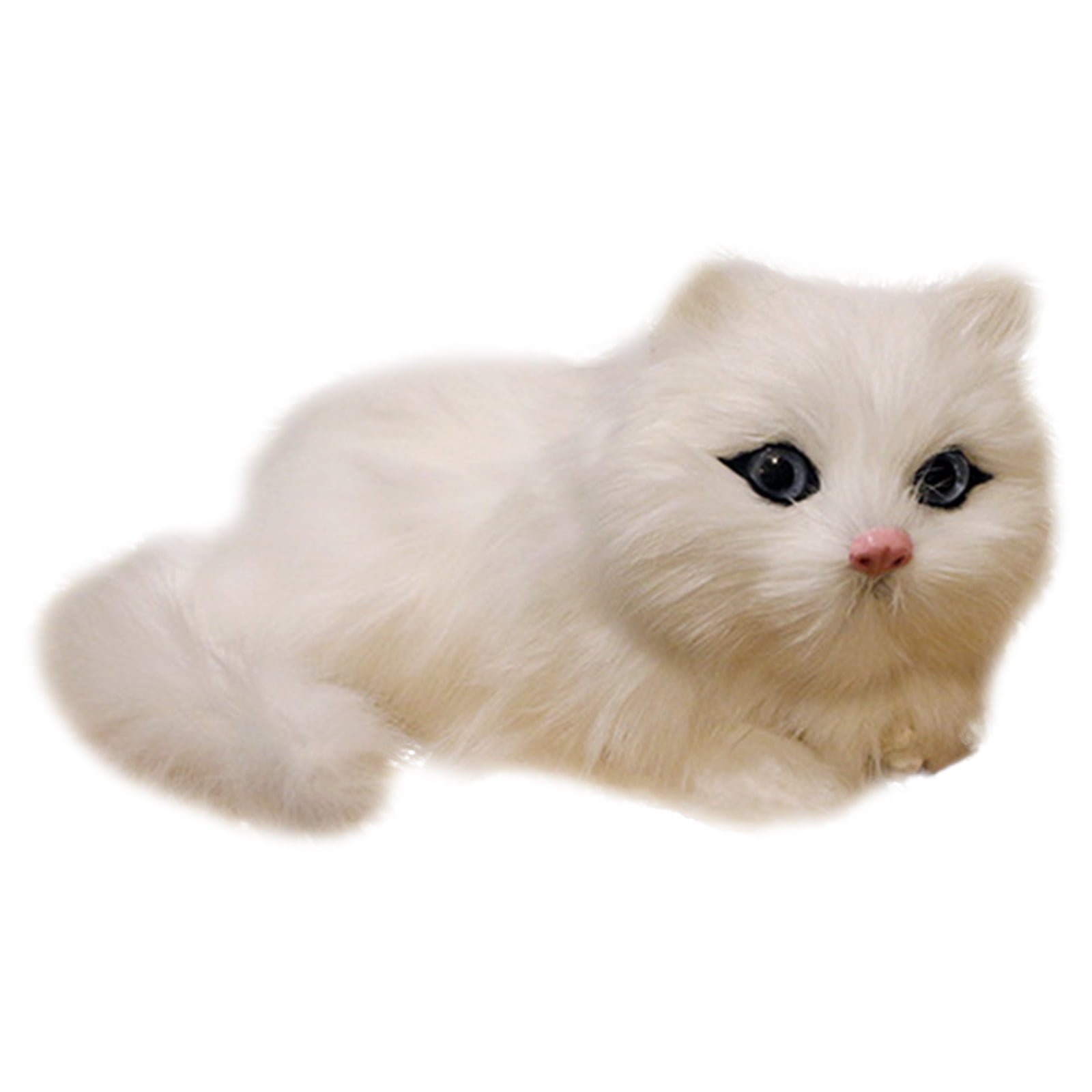 Realistic Cat Figurine Simulation Kitten Home Office Car Decorative