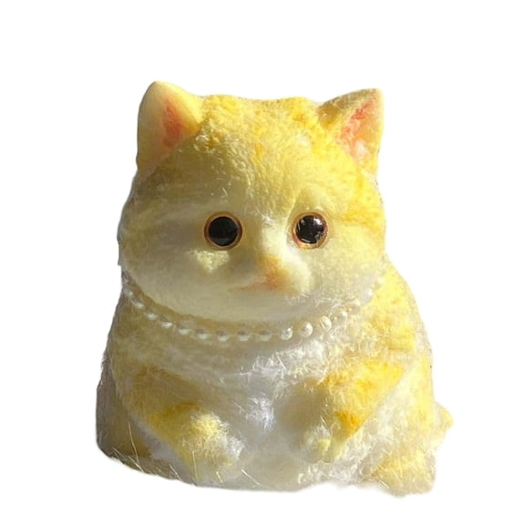 Realistic Cat Squishy Sensory Fidget Soft Fat Cat Stress Relief Ball Slow Rise Sensory Fidget For Anxiety Cute Kawaii Desk Decor Office Gifts