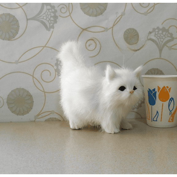 Realistic Cat Stuffed Plush Cats Toy Soft Cute Plush Cat Doll For Kid Gifts