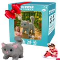 thumbnail image 1 of My Realistic Cat Toy-Bring Endless Joy and Warmth, 2025 New AI Robot Kitten, Realistic Cat Stuffed Animal, Interactive Plush CatRobot ,Toy Cats That Walks, Meows & Tail Wagging (Gray), 1 of 6