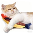 thumbnail image 1 of Realistic Catnip Fish Plush Toy for Cats, Soft Chew Teething Stick for Kittens, Durable Boredom Relief & Interactive Play Toy, Orange, 1 of 7