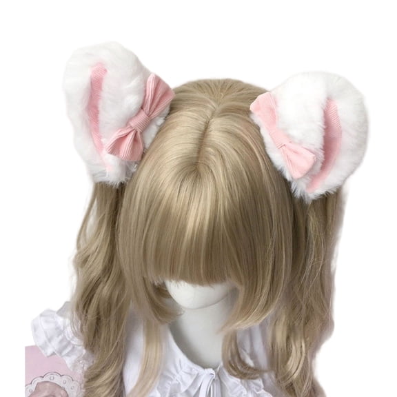 Realistic Cats Ear Hair Clip Furry Ear Barrette for Cosplay and Holiday Celebrations for Music Festivals Photo Props