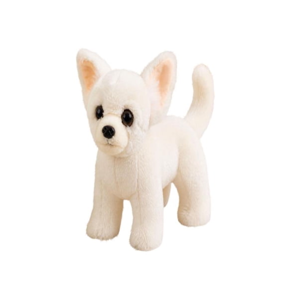 Realistic Chihuahua Stuffed Animal, Soft Plush Puppy Dog Toy, Cute Lifelike Dog Plushie for Kids Adults, Cuddly Pet Gift for Birthday Holiday