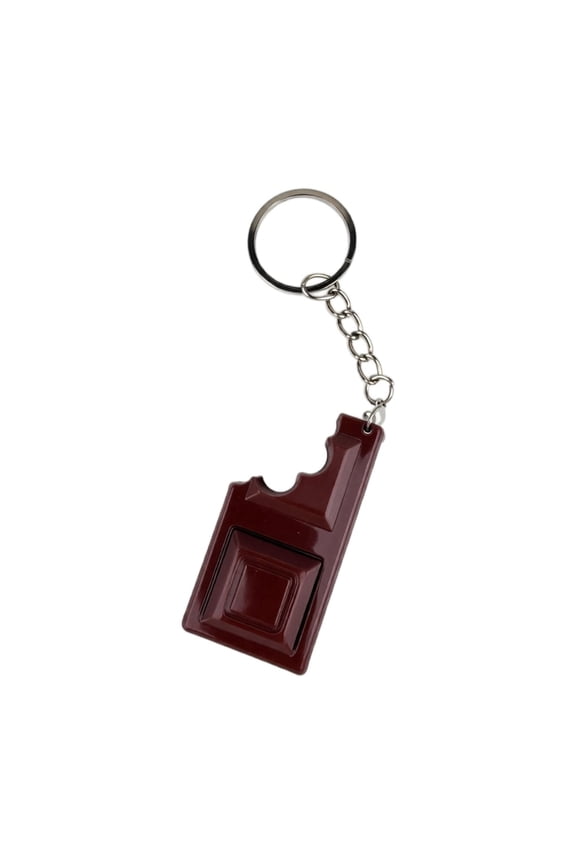 Realistic Chocolate Keychain – Chocolate Button Stress Relief Keychain, Black Funny Chocolate Food Keychain Lightweight Backpack Bag Pendant, Cute KeyChain Gift for Chocolate Lovers Friends