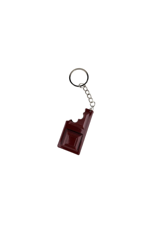 Realistic Chocolate Keychain – Chocolate Button Stress Relief Keychain, Black Funny Chocolate Food Keychain Lightweight Backpack Bag Pendant, Cute KeyChain Gift for Chocolate Lovers Friends (A)