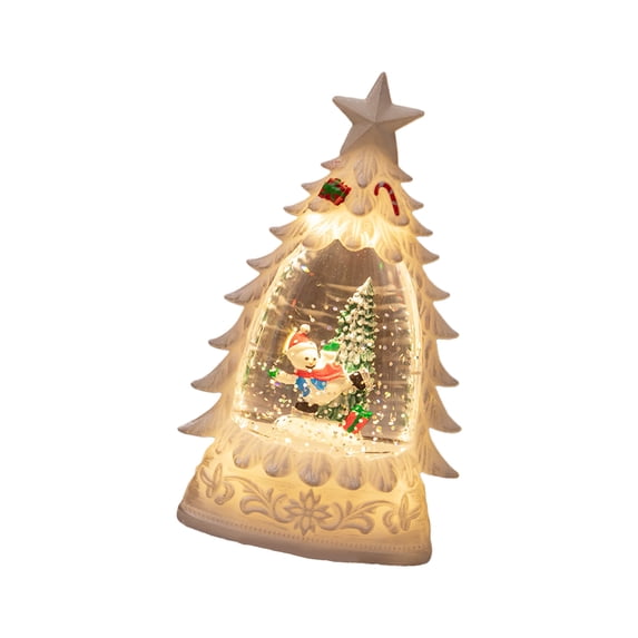Realistic Christmas Decoration Lamp LED Illuminated Ornament Shatterproof For Festival Display Table Ornament
