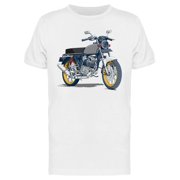 Realistic Classic Motorcycle T-Shirt Men -Image by Shutterstock, Male Medium