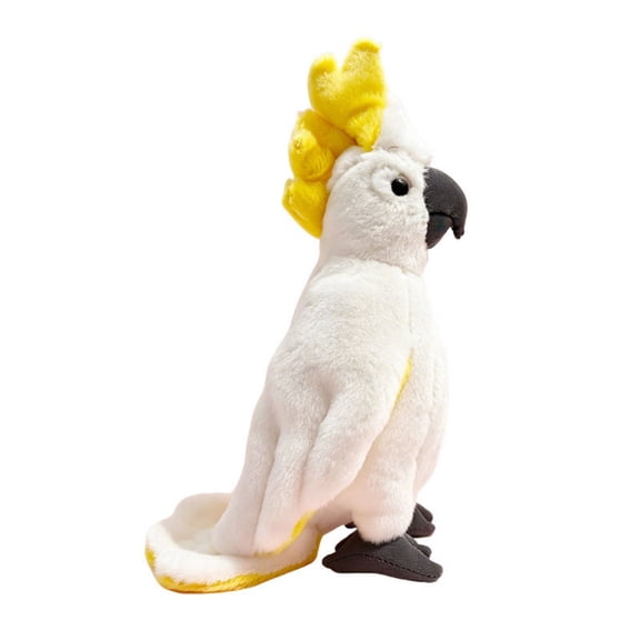 Realistic Cockatiel Parrot Bird Plush Stuffed Animal Simulation Fake Bird Plushie Doll 8.7''