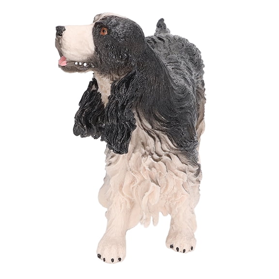 Realistic Cocker Spaniel Dog Figurine Statue for Kids Educational Play and Home Decor 6-Inch