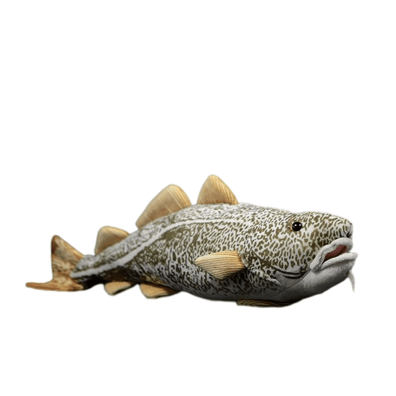 Realistic Cod Fish Stuffed Animal Plush Toy, Lifelike Fish Plushies, Simulation Animals Super Soft Stuffed Toy