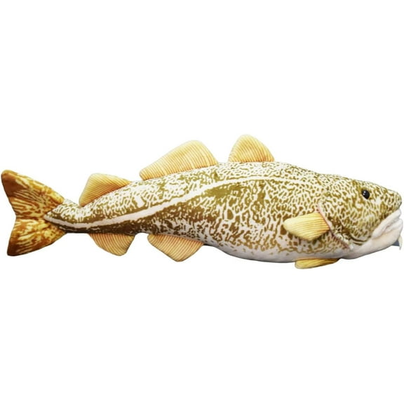 Realistic Cod Fish Stuffed Animal Plush Toy, Lifelike Fish Plushies, Simulation Animals Super Soft Stuffed Toy