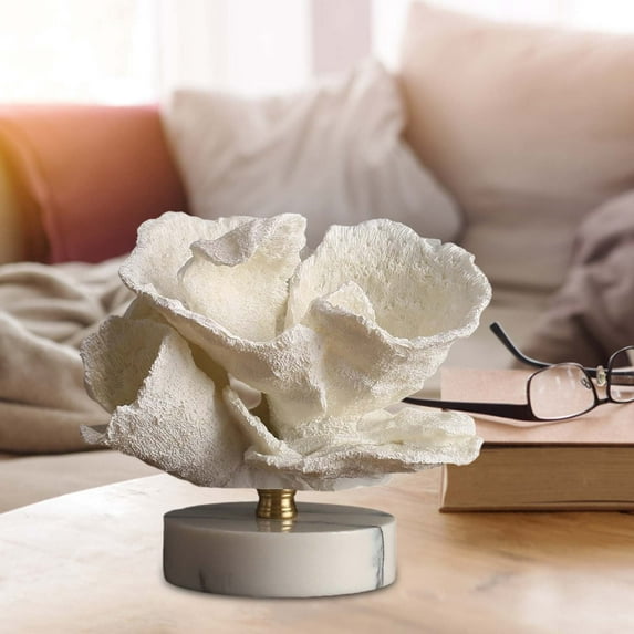 Realistic Coral Desktop Ornament Resin Sculpture for Living Room Bar Cabinet Decoration Artwork - Unique Home Décor Piece