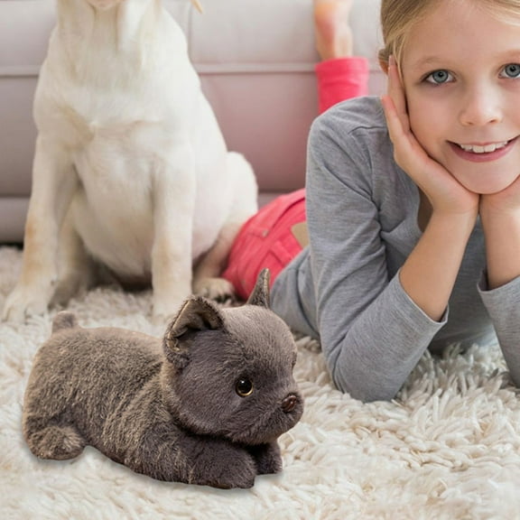 Realistic Corgi Dog Plush Toy - Mini Stuffed Puppy Figure, Machine Washable Soft Plushie for K-ids, Lifelike Cute Dog Doll, Small Fluffy Animal for Bedroom Car Decor