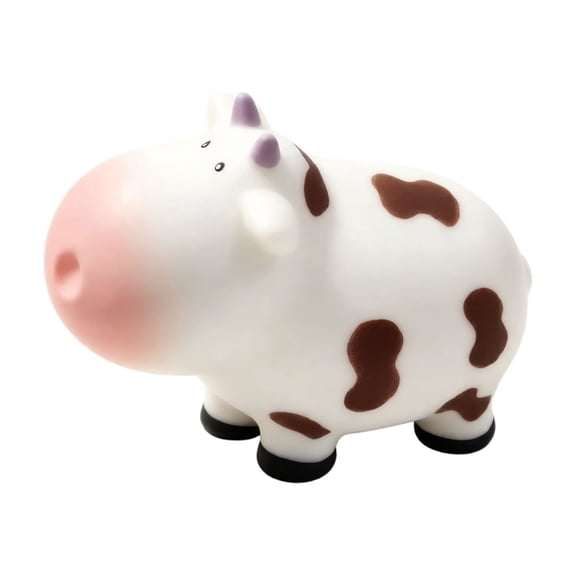Realistic Cow Squishy Stress Ball, Realistic Cow Squishy Sensory Squeeze Toy, Soft Squishy Fidget Toy, Cute Squishy Gift for Kids and Adults