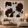 thumbnail image 1 of Realistic Cowhide Pattern Against Off-White Background, Cozy Rustic for Nature Lovers, Abstract Animal Wall Art, Housewarming Gift Tapestry Wall Hanging for Living Room and Bedroom, 1 of 7