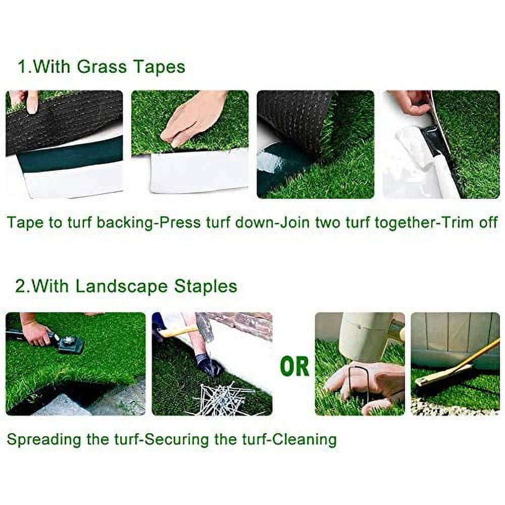 Realistic Deluxe Artificial Grass Synthetic Thick Lawn Turf Carpet ...