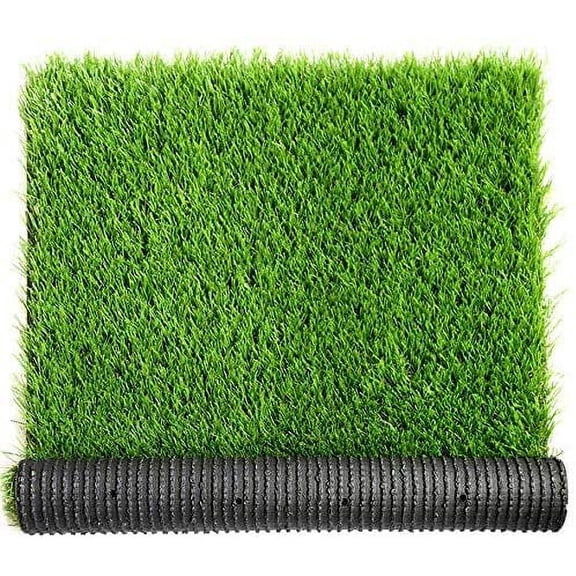 Realistic Deluxe Artificial Grass Synthetic Thick Lawn Turf Carpet -Perfect for Indoor/Outdoor Landscape (7 FT x 13 FT (91 Square FT))