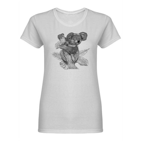 Realistic Detailed Koala T-Shirt Women -Image by Shutterstock, Female Large