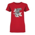 thumbnail image 1 of Realistic Detailed Koala T-Shirt Women -Image by Shutterstock, Female Medium, 1 of 2