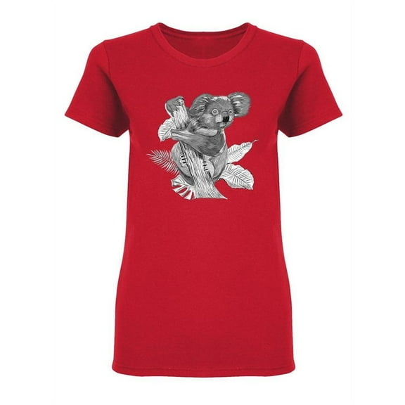 Realistic Detailed Koala T-Shirt Women -Image by Shutterstock, Female Medium