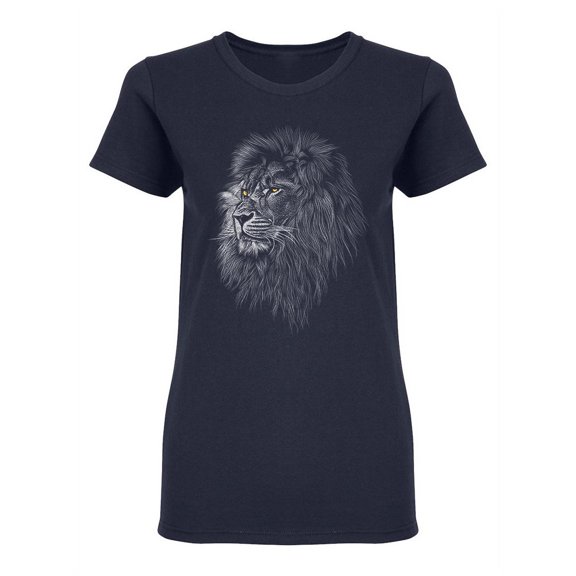 Realistic Detailed Lion Head Shaped Tee Women's -Image by Shutterstock