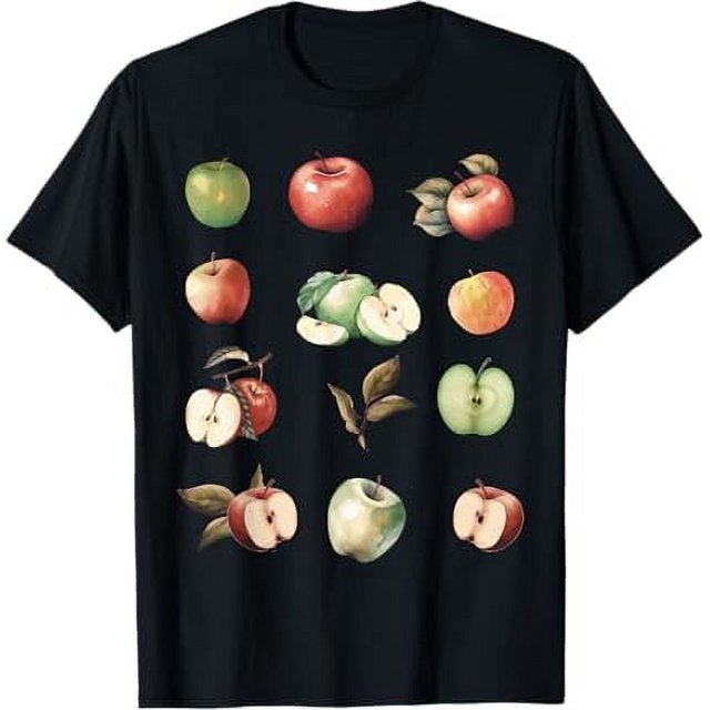 Realistic Different Kinds Of Apple Varieties Apple Picking TShirt