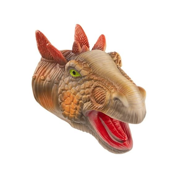 Realistic Dinosaur Hand Puppet Set - Soft Rubber Dinosaur Puppets for Educational Play and Interactive Storytelling