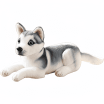 Realistic Dog Stuffed Animal -Simulated Pet Dog Toy Puppy Plush Toy -Game Soothing Companion-12.6''