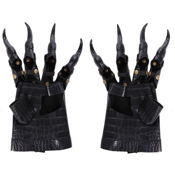 Realistic Dragon Claws Props,PU Leather Dragon Hand Gloves Cosplay Costume,Gothic Monster Claw Gloves for Halloween Party Carnival