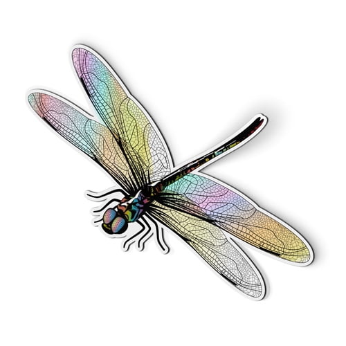 Realistic Dragonfly Pretty - 5" Magnet for Car Locker Refrigerator