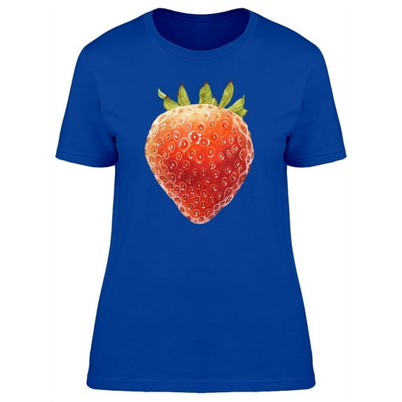 Realistic Drawing Of Strawberry T-Shirt Women -Image by Shutterstock, Female Large