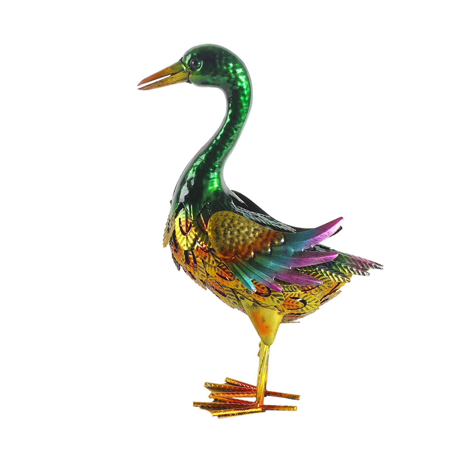 Realistic Duck Statue, Lifelike Metal Duck Sculptures&Statues, Animal Mallard Ducks Statue for Koi Pond Garden Yard,Outdoor Metal Ducks Yard Art