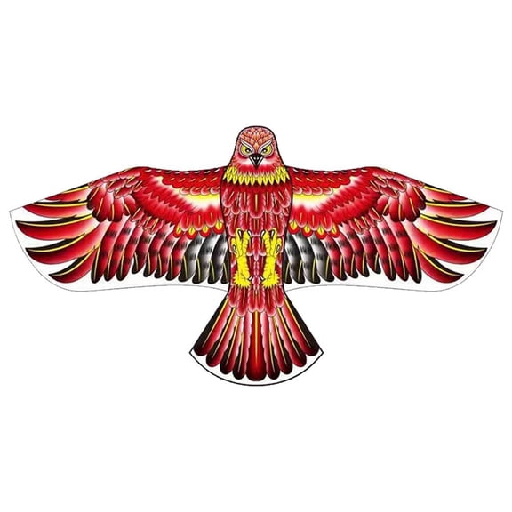 Realistic Eagle Bird Scaring Kite, 1.2m Large Flying Predator Decoy for Garden, Farm, and Pond Protection, Style J