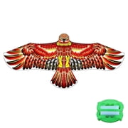 Realistic Eagle Kite for Adults & Kids - Large 43" Bird Kite with 98 Line, Easy to Fly for Outdoor Beach & Park Fun