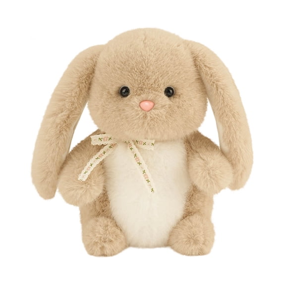 Realistic Easter Bunny Plush Toy, Soft Floppy Rabbit Stuffed Animal, Lifelike Lop Ear Rabbit Doll for Spring Party Decor, Cozy Companion for Toddlers, Easter Basket Filler