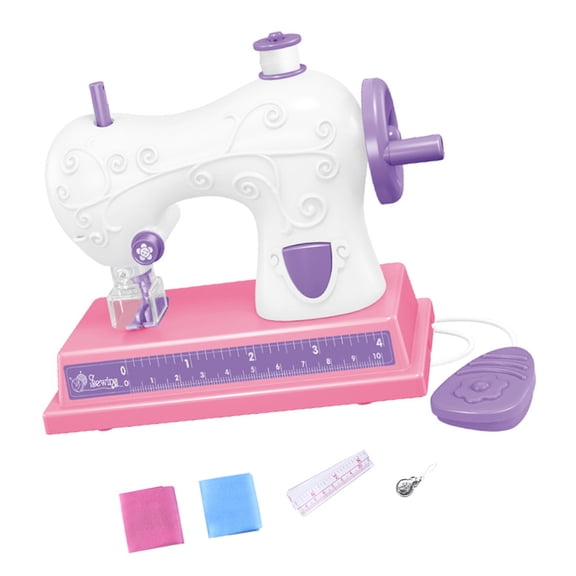 Realistic Electric Sewing Machine for Children Party Interactive Sewing Toy Develops Toddler Hand and Eye Coordination