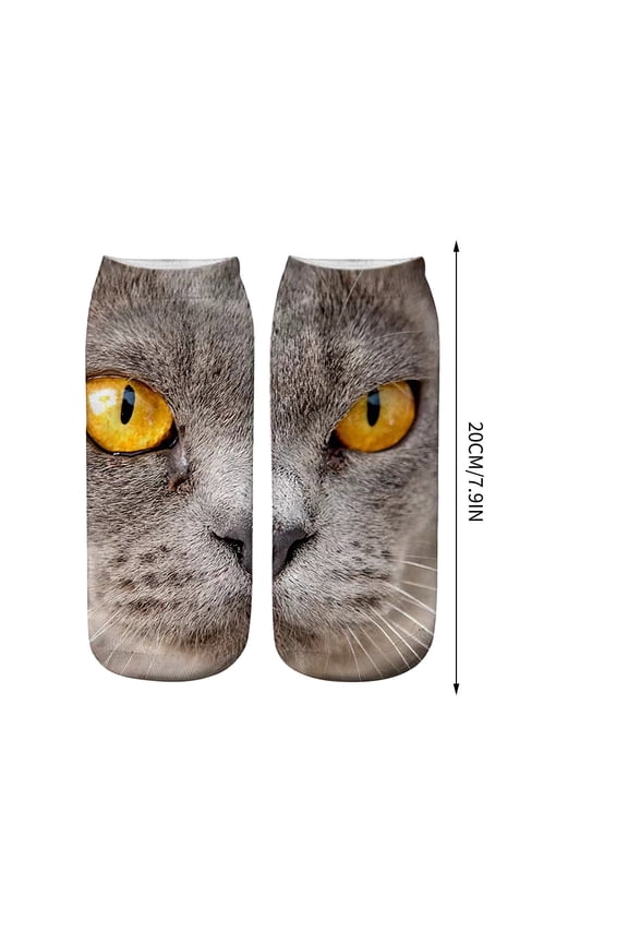Realistic Face Print Socks - Cute Mid-Calf Unisex Socks for Everyday Wear and Gifting, Soft and Breathable Fabric, Comfortable Fit, Perfect Gift for Loved Ones