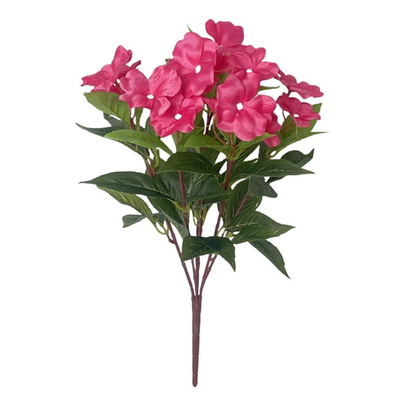 Realistic Impatiens Flowers, Artificial Floral Arrangement for Wedding, Party, Home Decor Indoor Outdoor, Durable for Mother's Day Memorial Day Independence Day Easter Garland