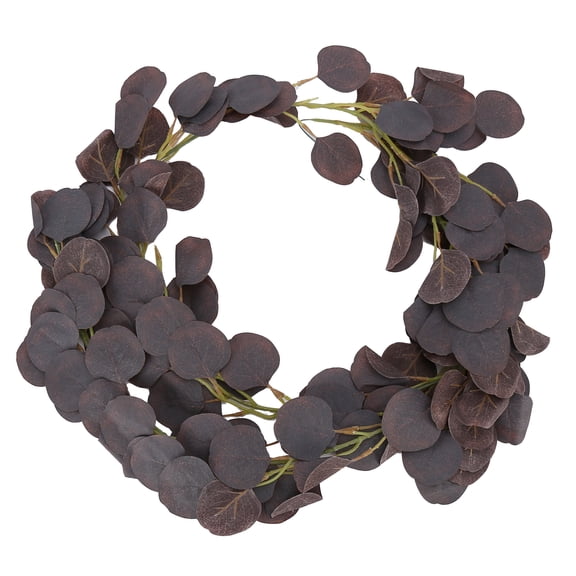 Realistic Fake Leaves Eucalyptus Garland for Home and Wedding Decor, Purple