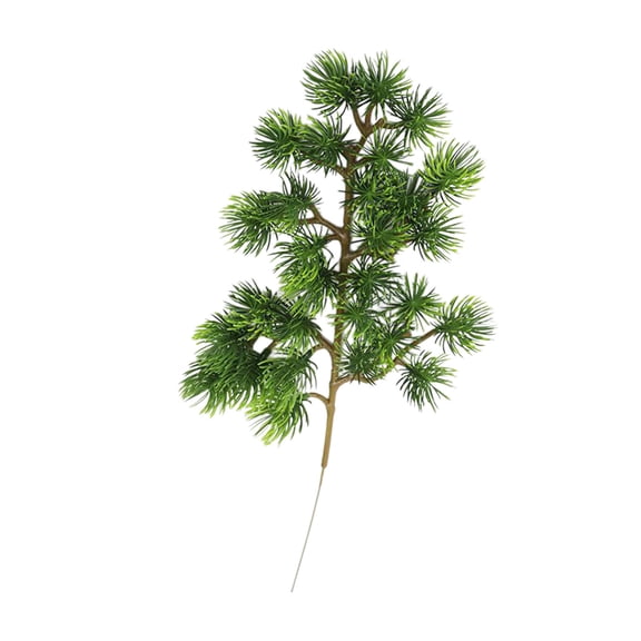 Realistic Fake Pines Needle Branches for Landscaping, Garden Decoration, Outdoor Porches, and Patio Enhancements, Waterproof and Flexible for Year-Round Use