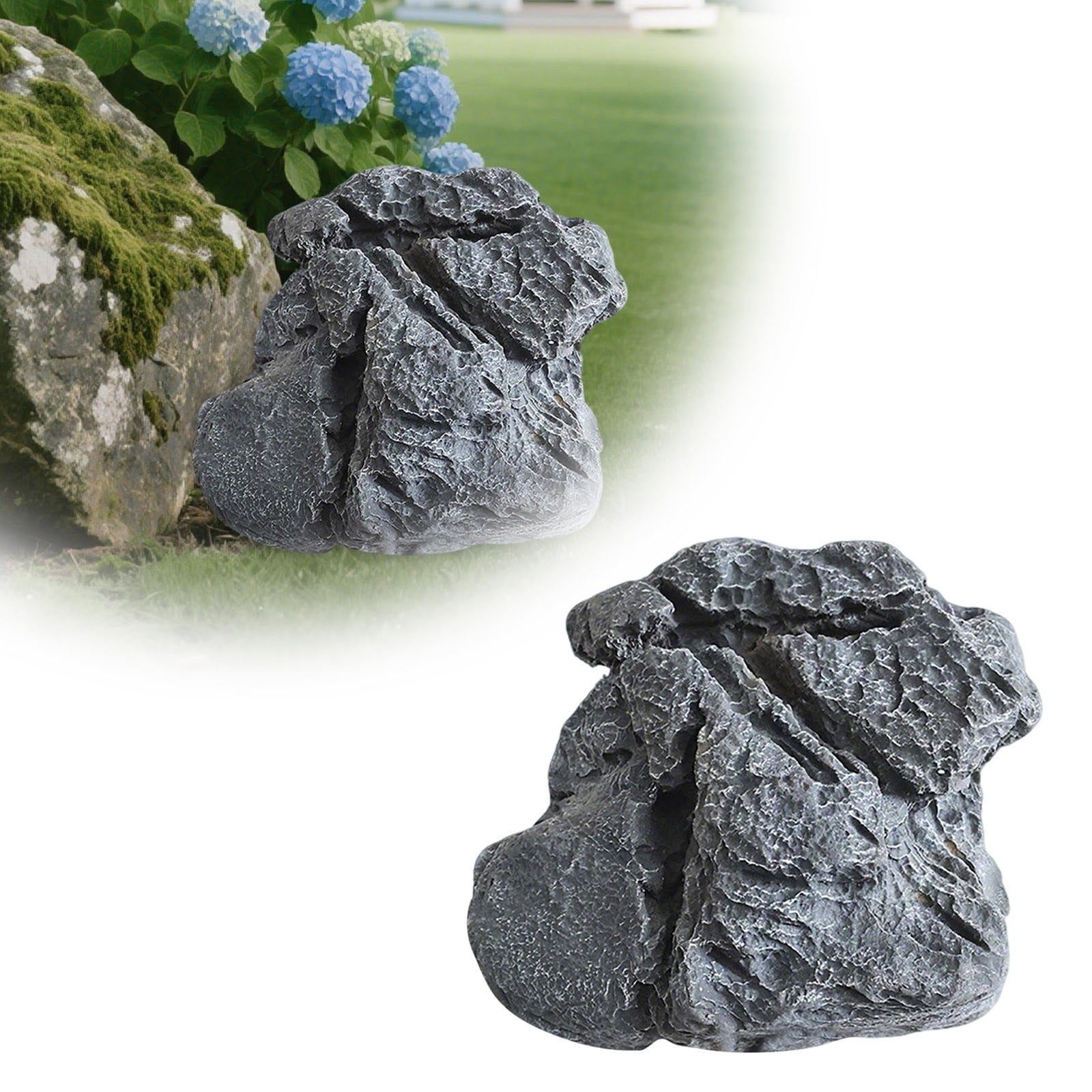 Durable Rocks Realistic Rock Covers for Outdoor Landscaping, Lightweight Artificial ...