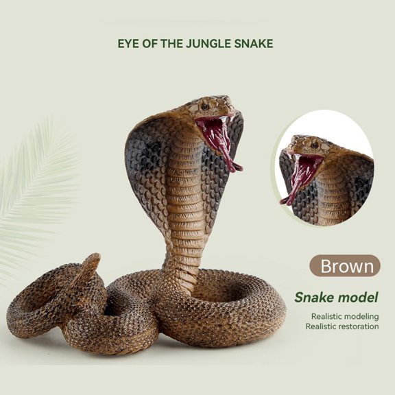 Realistic Fake Snake Rubber Toy for Pranks, Halloween Decoration, and Garden Protection, Lifelike Snake Figure to Scare Birds and Squirrels, Educational Animal Model and Funny Joke Gift for Kids