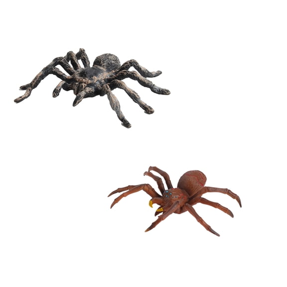 Realistic Fake Spiders, 2pcs Plastic Spider Toys FiguresEducational Insect Animal Figures, Halloween Decoration Prank PropsStyle 12